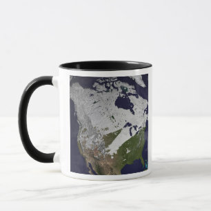 Winter Snow Cover in the Northern Hemisphere Mug