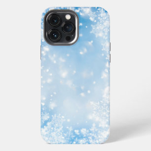Winter Snow Falling Background iPhone 13 Pro Max Case