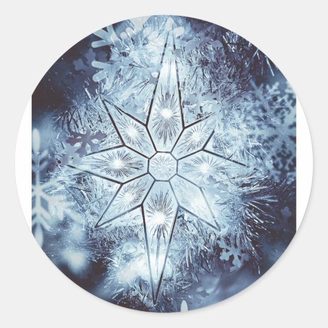 winter snow flake sticker (Front)