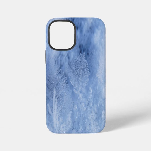 Winter Snow Flakes on the Ground iPhone Case (Back)