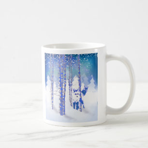 Winter Snow Forest Fox Animal Coffee Mug