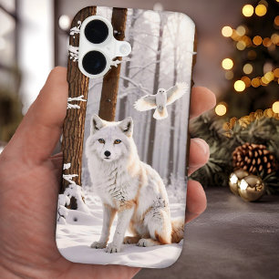 Winter Snow Fox Dove Peace