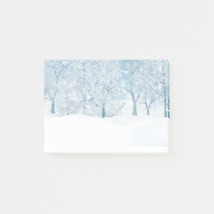 Winter Snow Frost Snowflakes  Post-it Notes