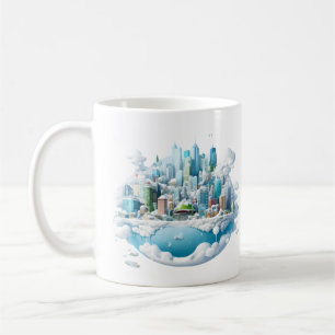 Winter Snow Globe City Coffee Mug