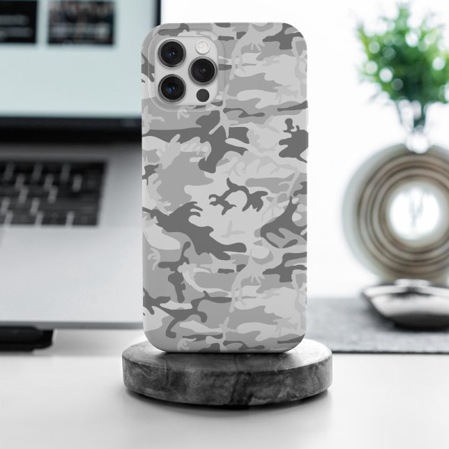 Winter Snow Grey Camouflage, Military, Army Case-Mate iPhone Case (Creator Uploaded)