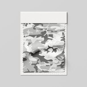 Winter Snow Grey Camouflage, Military, Army Fabric