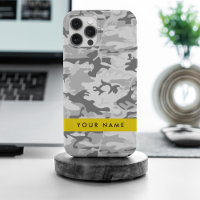 Winter Snow Grey Camouflage Your name Personalise