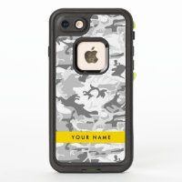 Winter Snow Grey Camouflage Your name Personalise
