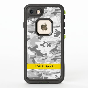 Winter Snow Grey Camouflage Your name Personalise