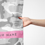 Winter Snow Grey Camouflage Your name Personalise Scarf<br><div class="desc">Elegant,  stylish and sophisticated winter snow camouflage pattern in grey and white colour. Modern and trendy gift,  perfect for the military lover in your life. Personalise by adding your name,  nickname,  monogram or initials.</div>