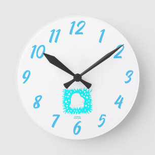 Winter Snow Heart Acrylic Wall Clock