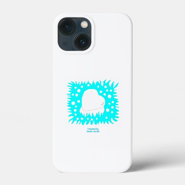 Winter Snow Heart Apple iPhone 13 Mini Case (Back)
