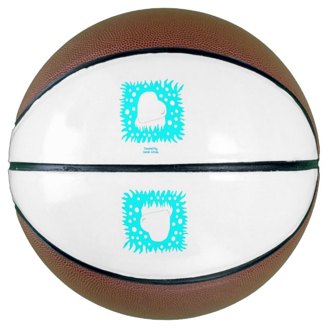 Winter Snow Heart Basketball (Front)