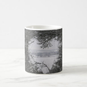 Winter Snow Heart Christmas Photo Coffee Tea Mug