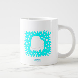 Winter Snow Heart Jumbo Mug