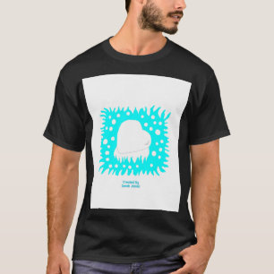 Winter Snow Heart Men's Black Basic T Shirt