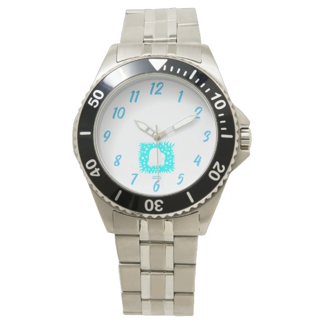 Winter Snow Heart Men's Stainless Steel Watch (Front)