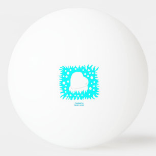 Winter Snow Heart Ping Pong Ball