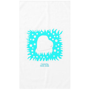 Winter Snow Heart Tablecloth