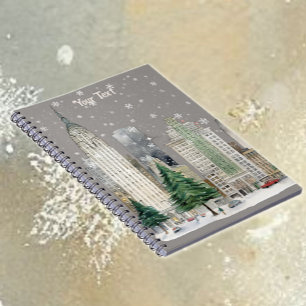 Winter Snow in the City Notebook