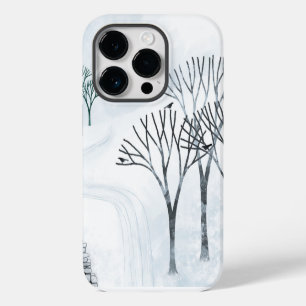 Winter Snow Landscape Art iPhone 14 Pro Case