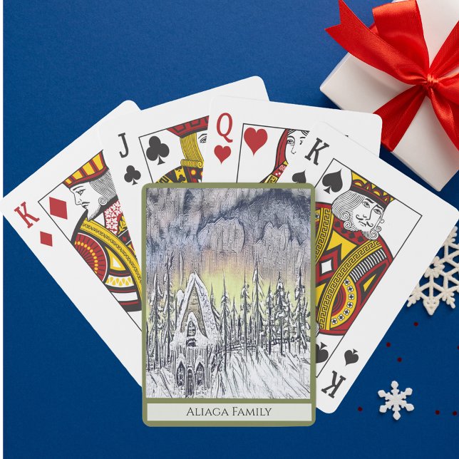 Winter Snow Magical Custom Classic Playing Cards. Playing Cards (Creator Uploaded)