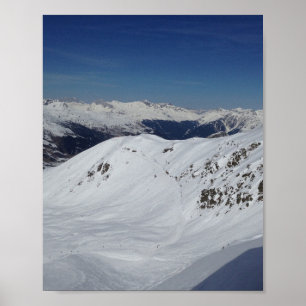Winter Snow Mountains Photograph Poster