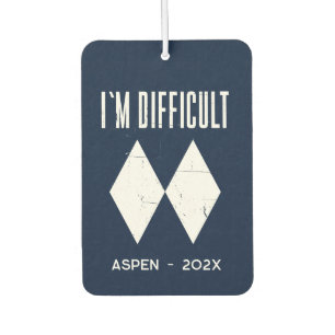 Winter Snow Mountains Sports Vacation Custom Car Air Freshener