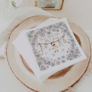 Winter Snow Much Fun Baby Shower Napkin
