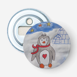 Winter Snow Penguin Bottle Opener