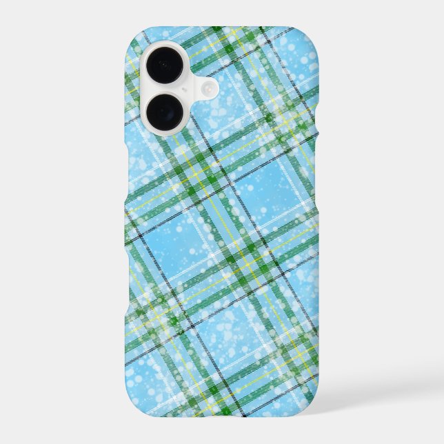 Winter Snow Plaid Tartan Design  (Back)