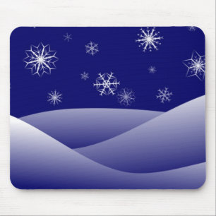 WINTER SNOW SCENE MOUSE PAD