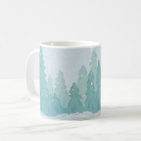 Winter Snow Scene Pine Tree Festive season scene