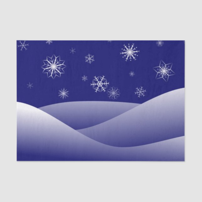 WINTER SNOW SCENE TISSUE PAPER (Front)