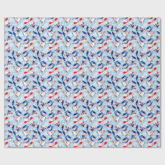 Winter Snow Skiing Snowman Gift/Christmas Wrap Wrapping Paper