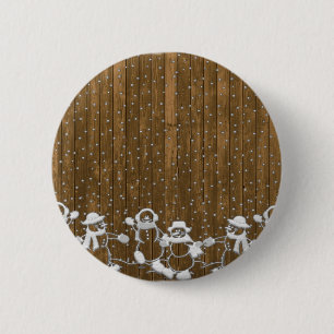 Winter Snow Snowman Peace Love Destiny 6 Cm Round Badge