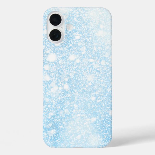 Winter Snow sparkly black and White Case-Mate iPhone Case (Back)