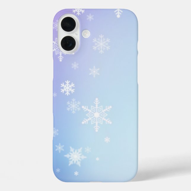 Winter Snow sparkly black and White Case-Mate iPhone Case (Back)
