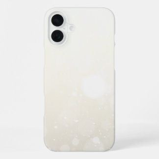 Winter Snow sparkly black and White iPhone 16 Plus Case