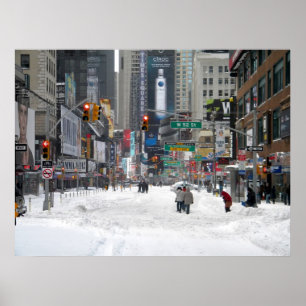 Winter Snow Storm New York City 12/26/10 Poster