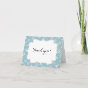 Winter Snow Thank You Card