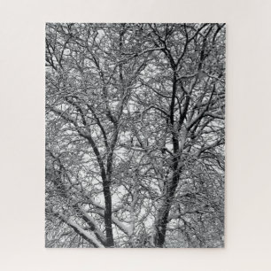 Winter Snow Tree Branches Photograph Jigsaw Puzzle