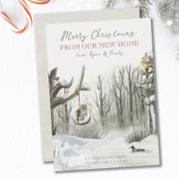 Winter Snow Woodland Nature Christmas Moving