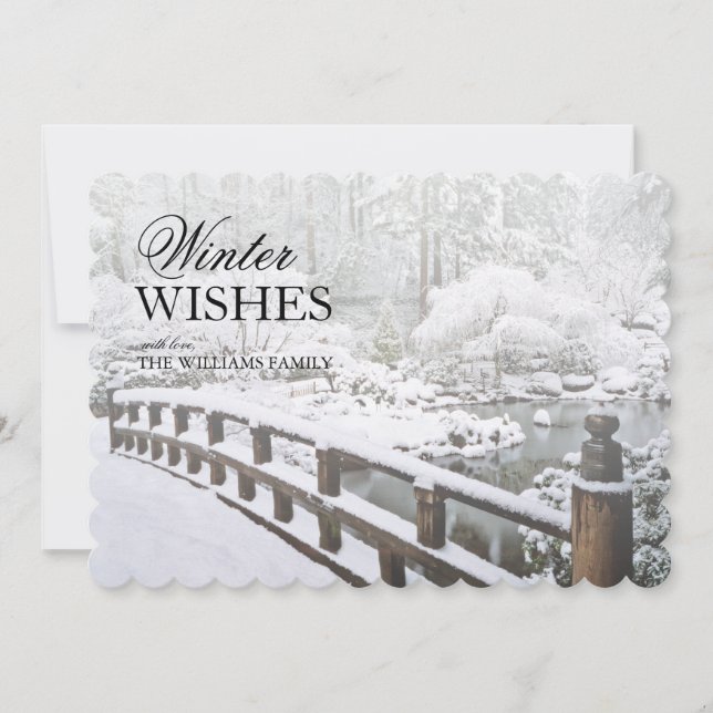 Winter Snowfall at the Japanese Garden (Front)