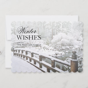 Winter Snowfall at the Japanese Garden