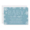 Winter Snowfall Baby Shower Invitation | Blue