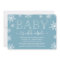 Winter Snowfall Baby Shower Invitation | Blue