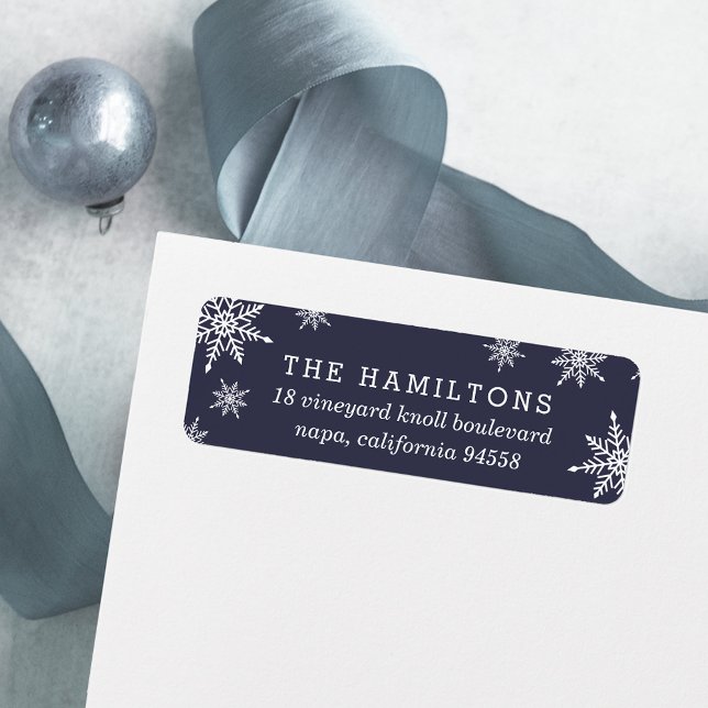 Winter Snowfall Return Address Return Address Label (Creator Uploaded)