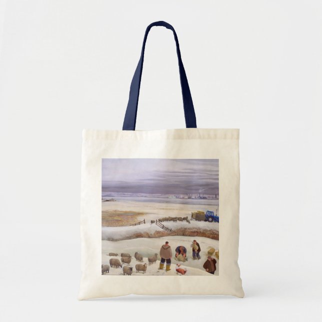 Winter Snowfall Tote Bag (Front)