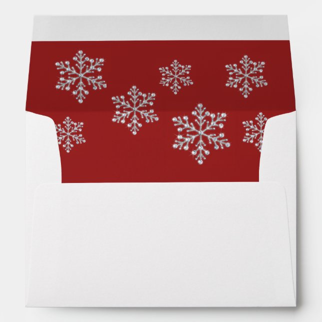 Winter Snowflake 5X7 Envelope (Back (Bottom))
